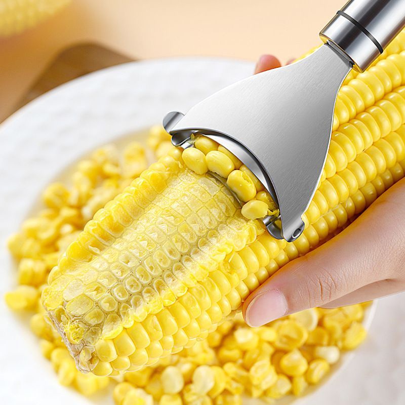 304 Stainless Corn Peeler Alat Pengupas Biji Jagung Pisau Serut Jagung