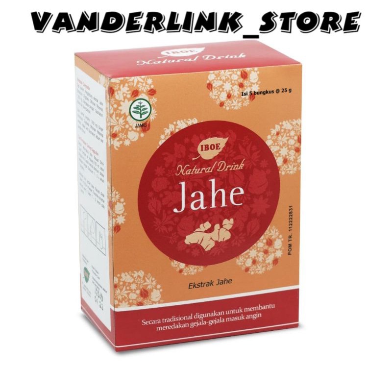 

Jamu Iboe Natural Drink Jahe 1 box isi 5 sachet