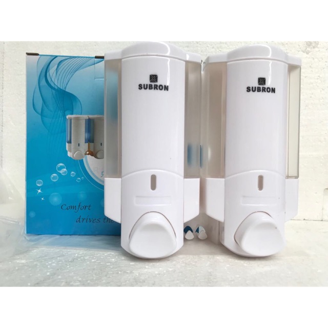 Soap dispenser single double tempat sabun cair plastik tebal 400ml / 400ml*2 / 800ml s901/s904