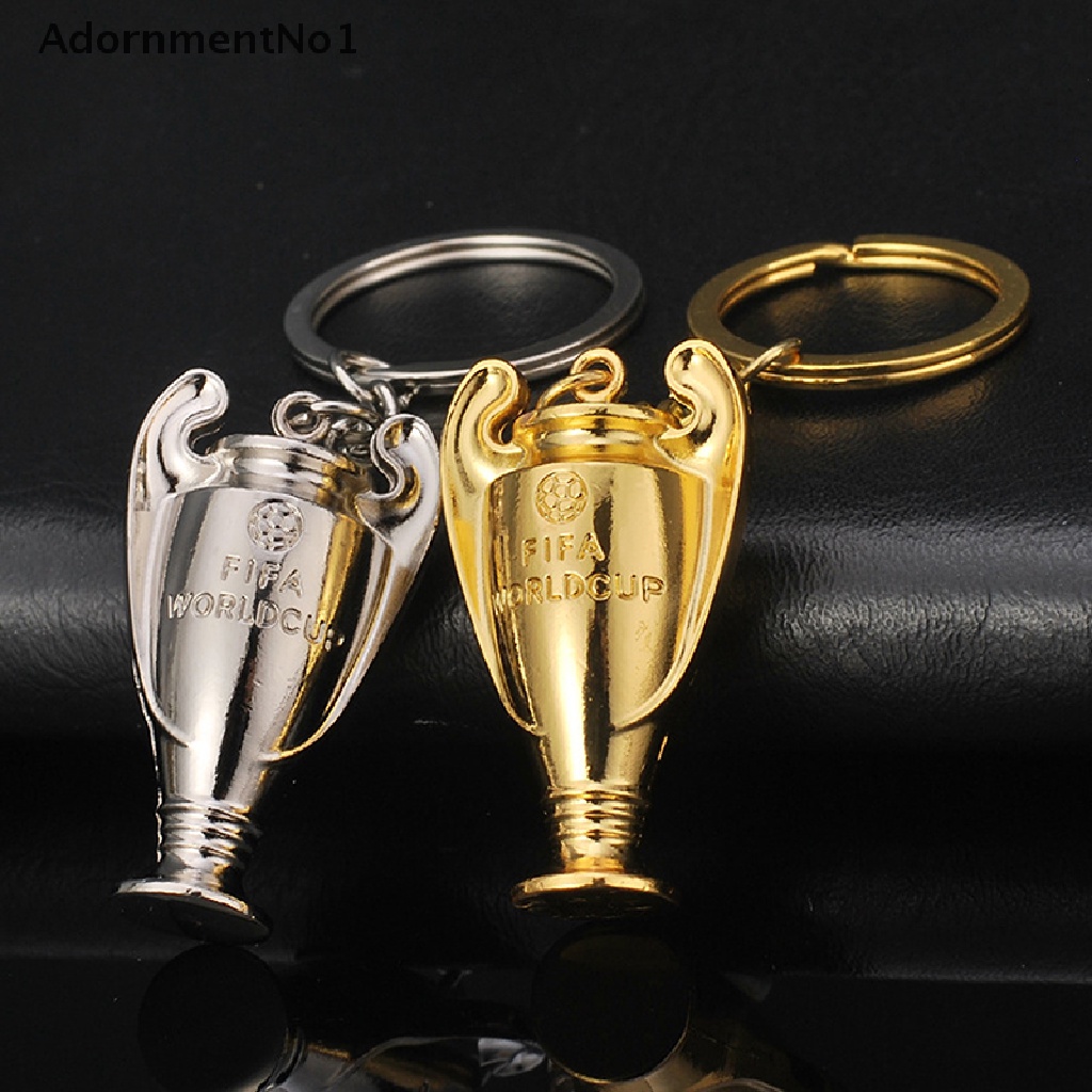 [AdornmentNo1] Fashion Champion Soccer Trophy KeyChain Auto Accessories Football Metal Keyring [new]