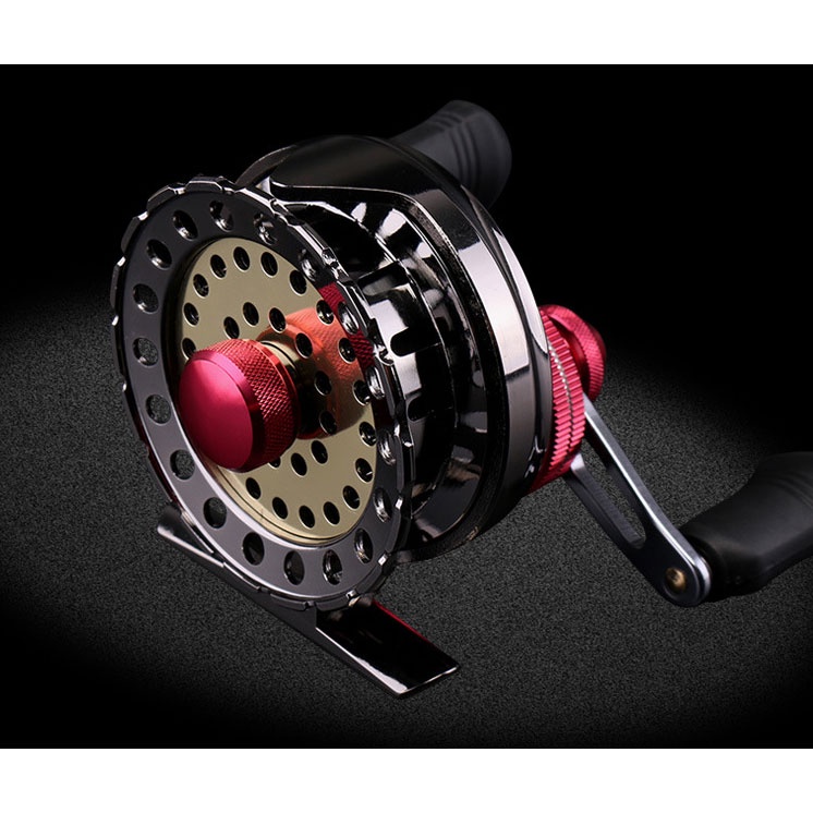 LEO Gulungan Reel Pancing Fly Fishing Full Metal Left Hand - LE101 - Black