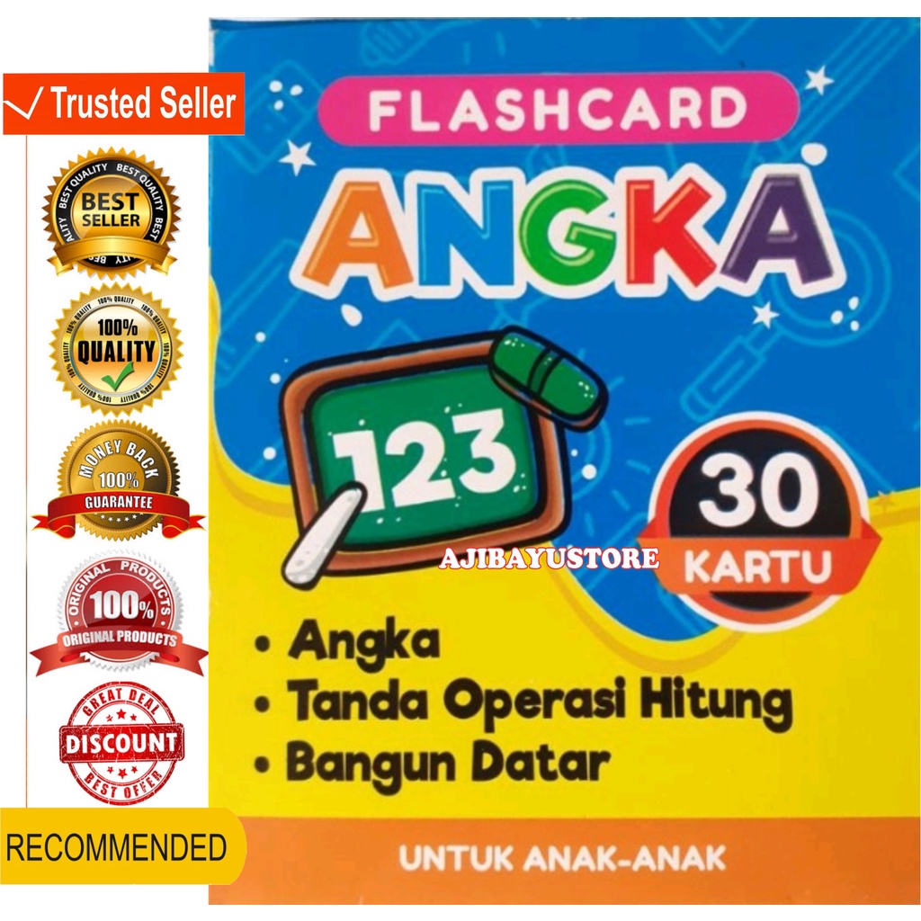 MAINAN EDUKASI KARTU FLASH CARD KARTU FLASHCARD HURUF ABJAD FLASHCARD ANGKA BOLAK BALIK