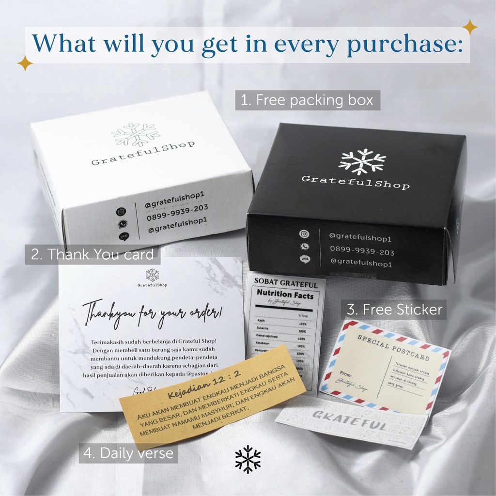 Grateful - Kalung Ozora Grateful / Kalung Salib silver sterling (FREE BOX*)-2