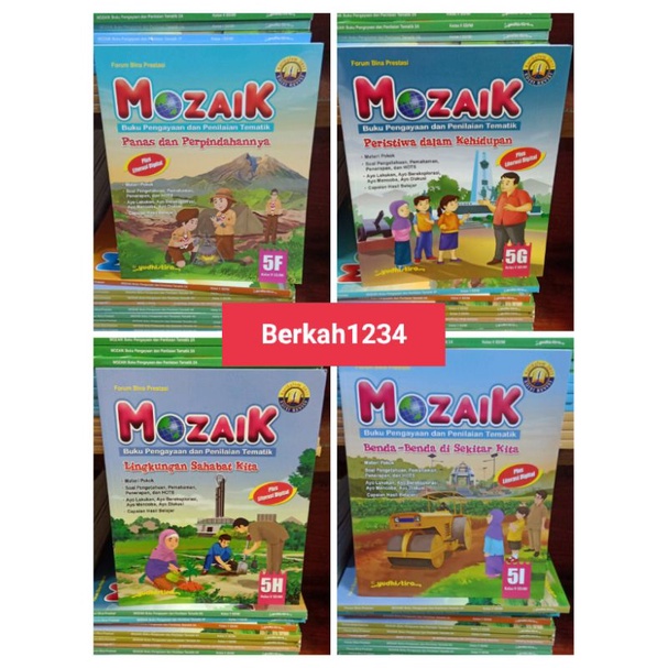 mozaik tematik kelas 5 FGHI SD yudhistira