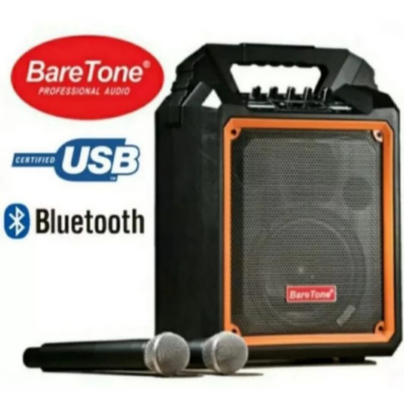 SPEAKER PORTABLE BLUETOOTH BARETONE MAX06 6 INCH
