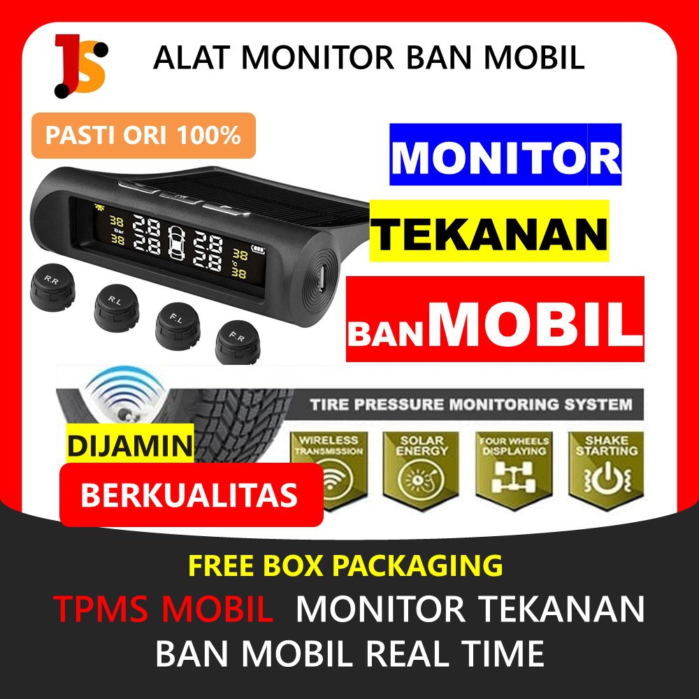 ALAT UKUR TEKANAN BAN MOBIL TPMS PENGUKUR TEKANAN BAN PENDETEKSI MASALAH BAN REAL TIME MURAH JS103