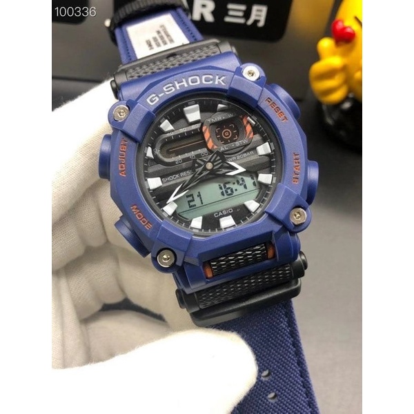 Jam Pria Casio G-SHOCK GA-900C Blue Kanvas Ori Bm Fullset