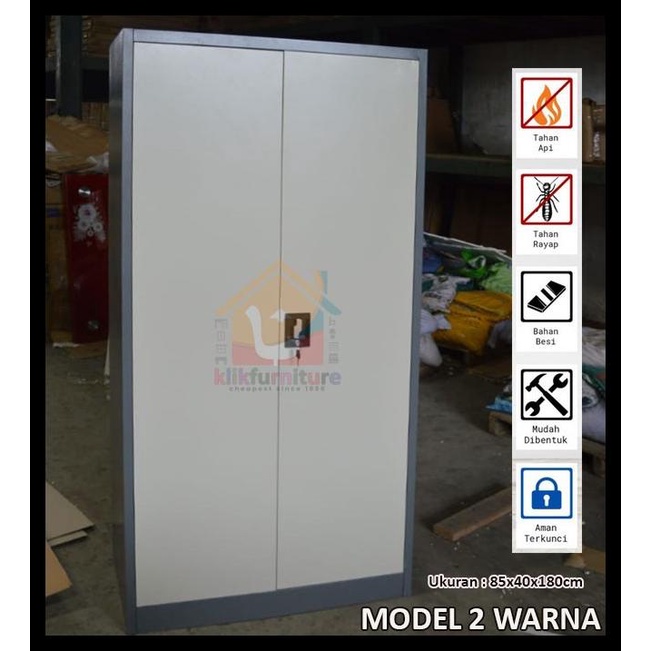 

BEST SELLER !!! FILING CABINET BESI LEMARI ARSIP KANTOR 2 PINTU FULL PLAT AK 05 TERLARIS