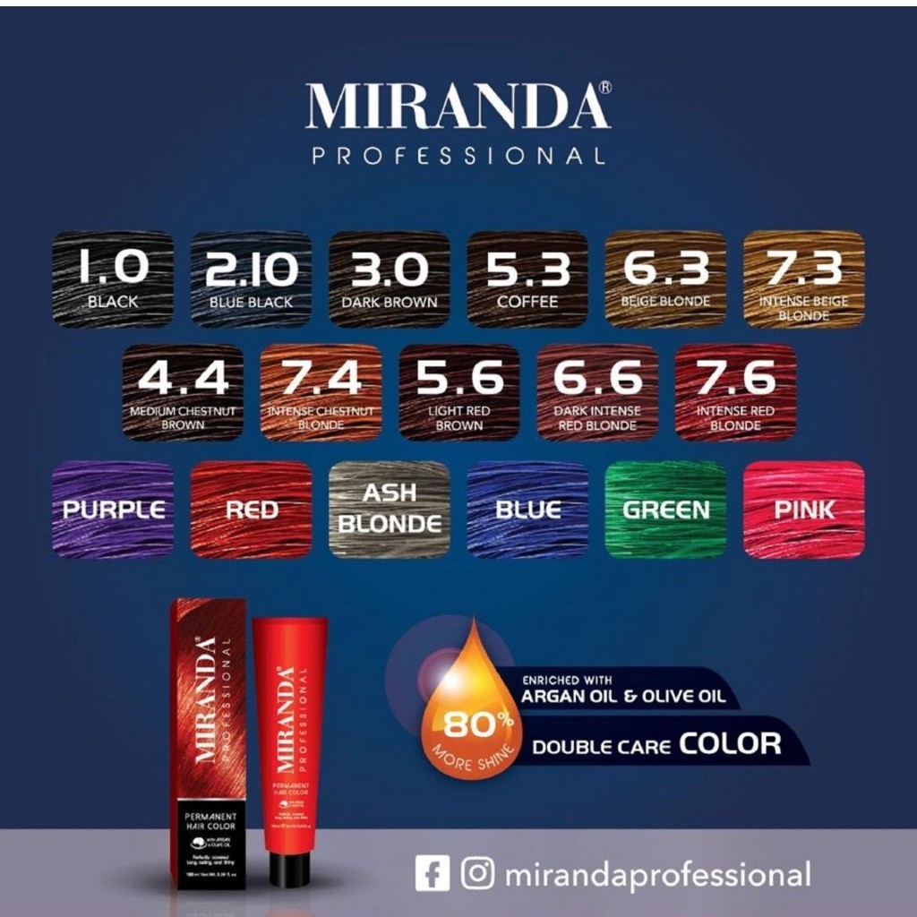 MIRANDA PROFESIONAL HAIR COLOR 100ML