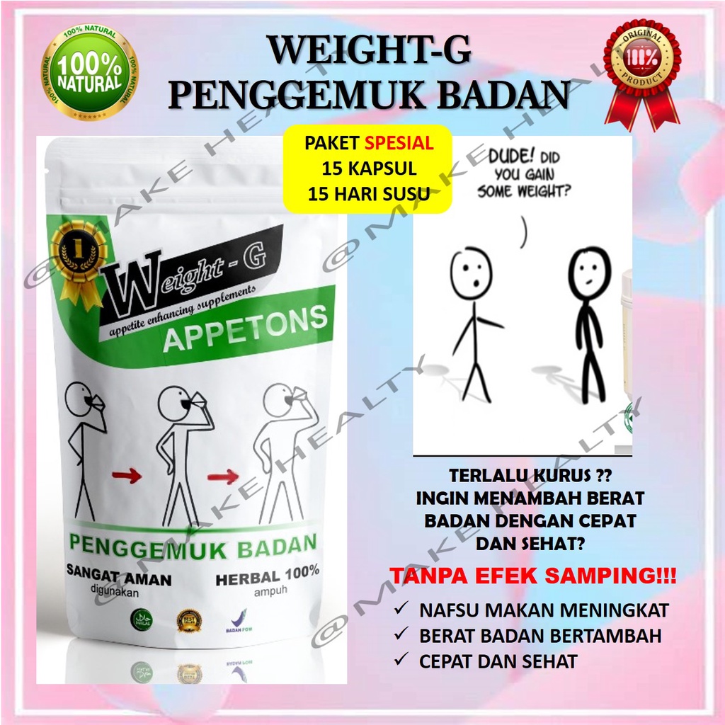 Penambah berat badan dewasa dan anak-anak / penambah berat badan bpom / penambah berat badan cepat d