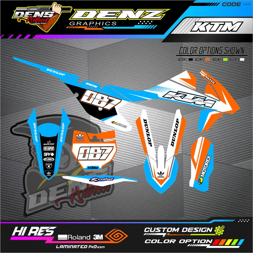 Decal sticker KTM 2017 Costome MD0020