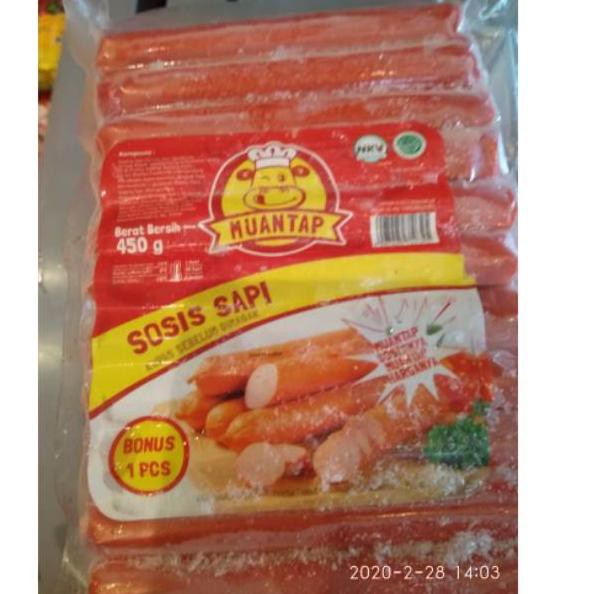 

Stok terbaru Muantap sosis sapi 450gr grosir