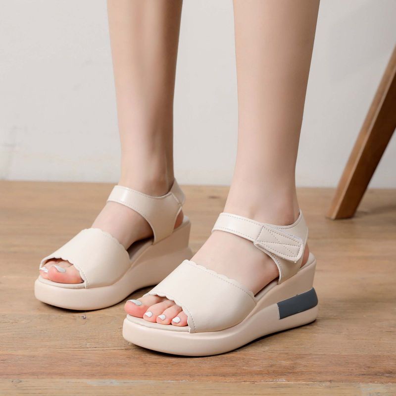 Permata Sandal Wedges Wanita Import M67 Sandal Tali Ringan Quality Premium