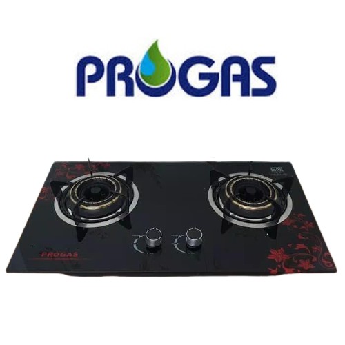 Progas , PG-569 , Kompor 2 Tungku Gas Kaca
