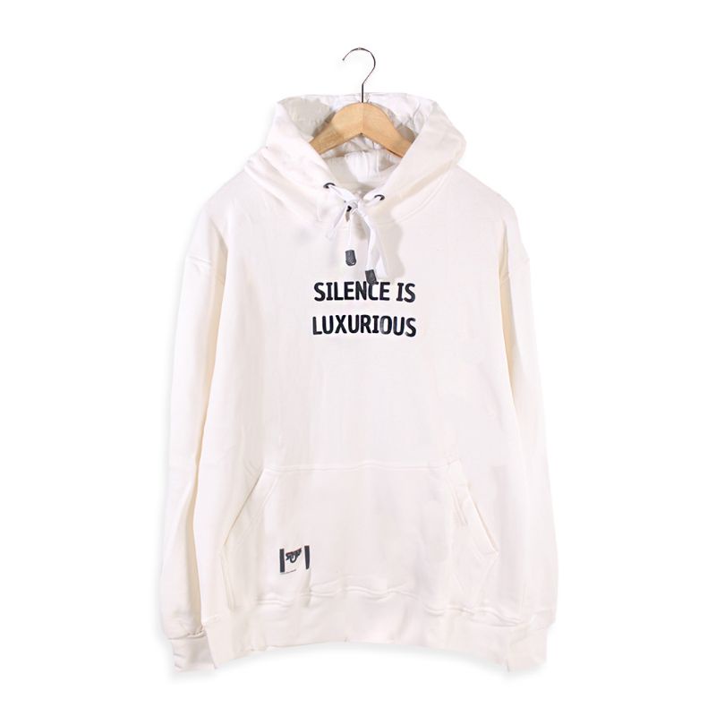 Sweater Hoodie Pria SILENCE IS LUXURIOUS Hoodie Cowok Original Riseup Distro