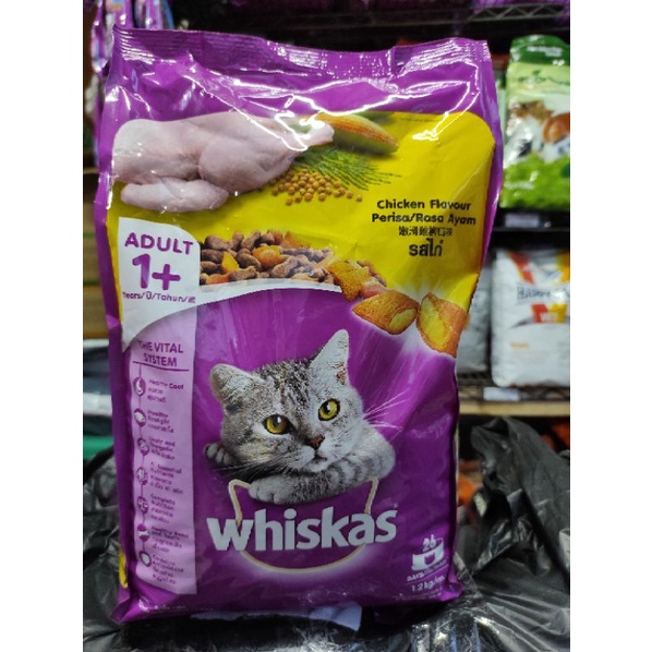 Whiskas Adult Chicken Flavour Cat Food 1,2 Kg Freshpack