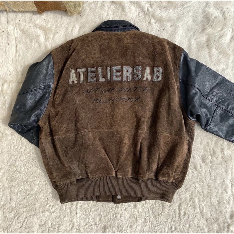 SU828 // Atelier Sab Vintage Leather Varsity