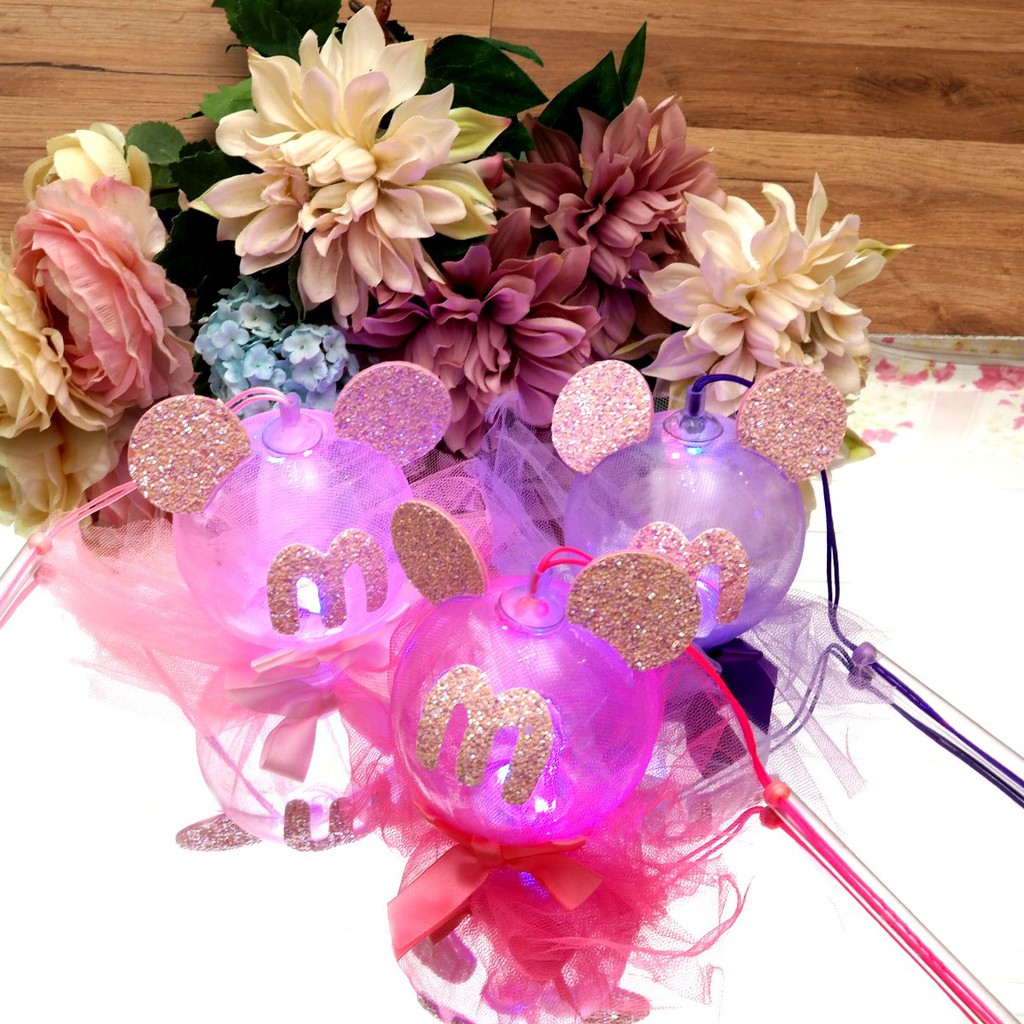 Mainan Bola Mouse Tongkat LAMPU LED BERUBAH 4 TIPE VARIASI PELANGI Stik Boneka Nyala