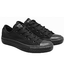 Sepatu Converse All Star Full Black Hitam Polos Grade Original