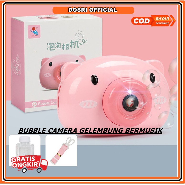 [READY STOK] MAINAN ANAK BUBBLE KAMERA BUBBLE CAMERA ELEKTRIK BUBLE SABUN KARAKTER