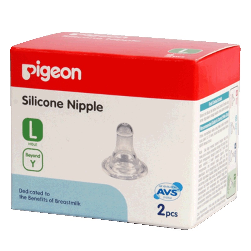 Pigeon Silicone Niple atau Dot Bayi Ukuran S,M,L Isi 1 dan 2 Pcs