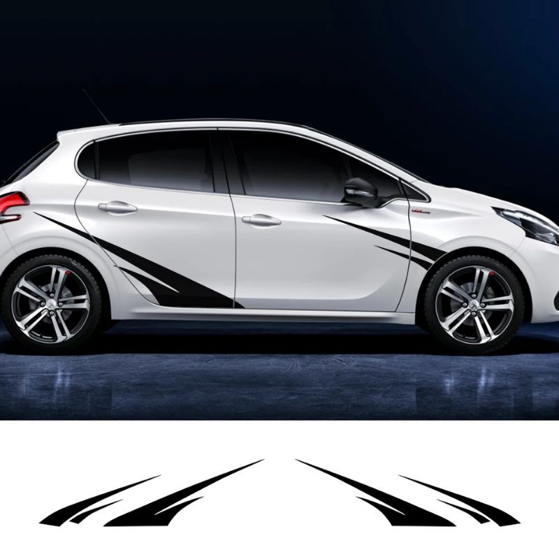 stiker mobil stiker list racing