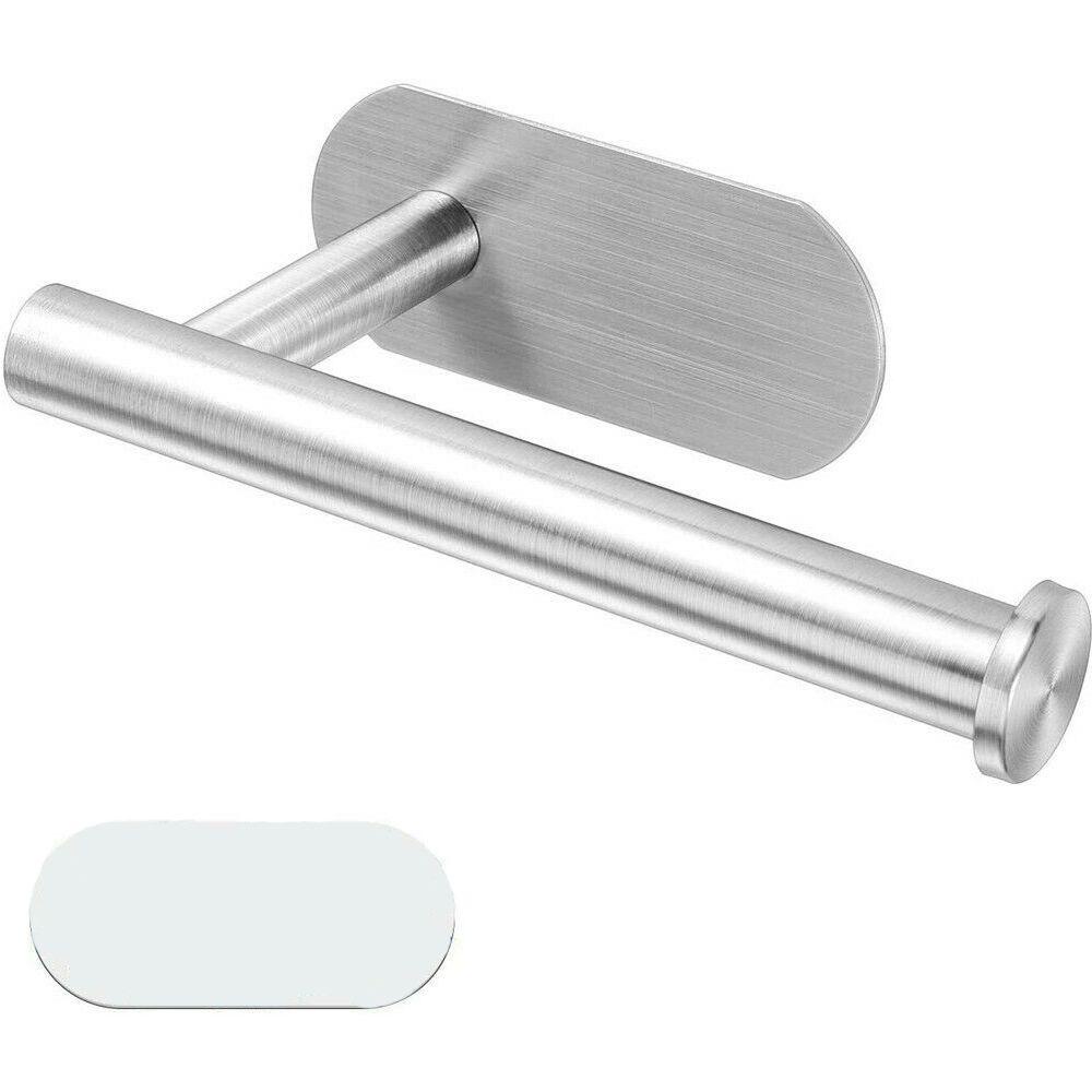 TOP Toilet Roll Holder Modern Seamless Adhesive Hook Tanpa Bor Rak Penyimpanan Tempel Dinding