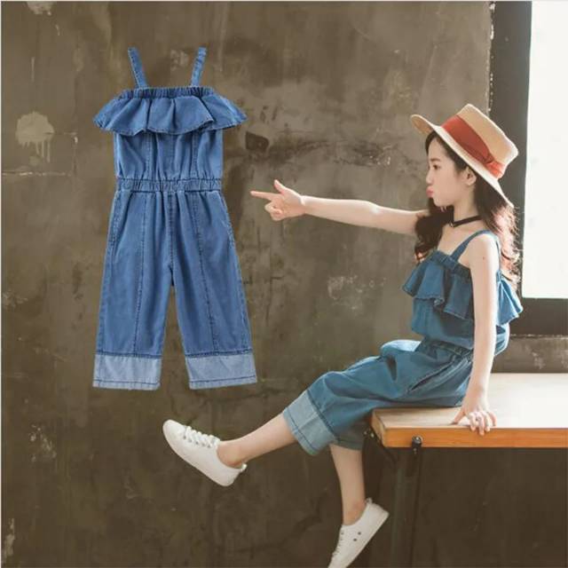 Overall jeans Anak perempuan Lucu / Overall jeans Import