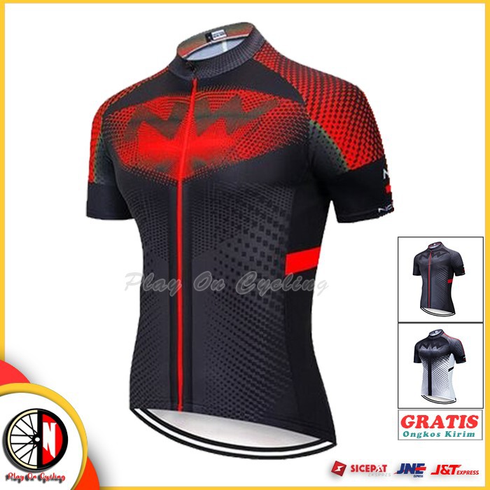 JERSEY SEPEDA NORTHWAVE RED ROADBIKE CYCLING PRIA WANITA IMPORT OBRAL MURAH BAJU GOWES