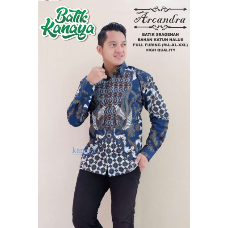 Kanaya Baju Batik Pria Full Furing Motif ARCANDRA