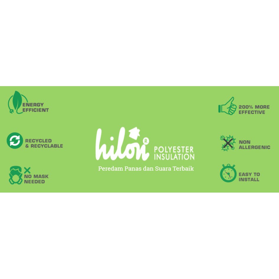 HILON POLYESTER INSULATION Peredam Panas dan Suara Atap