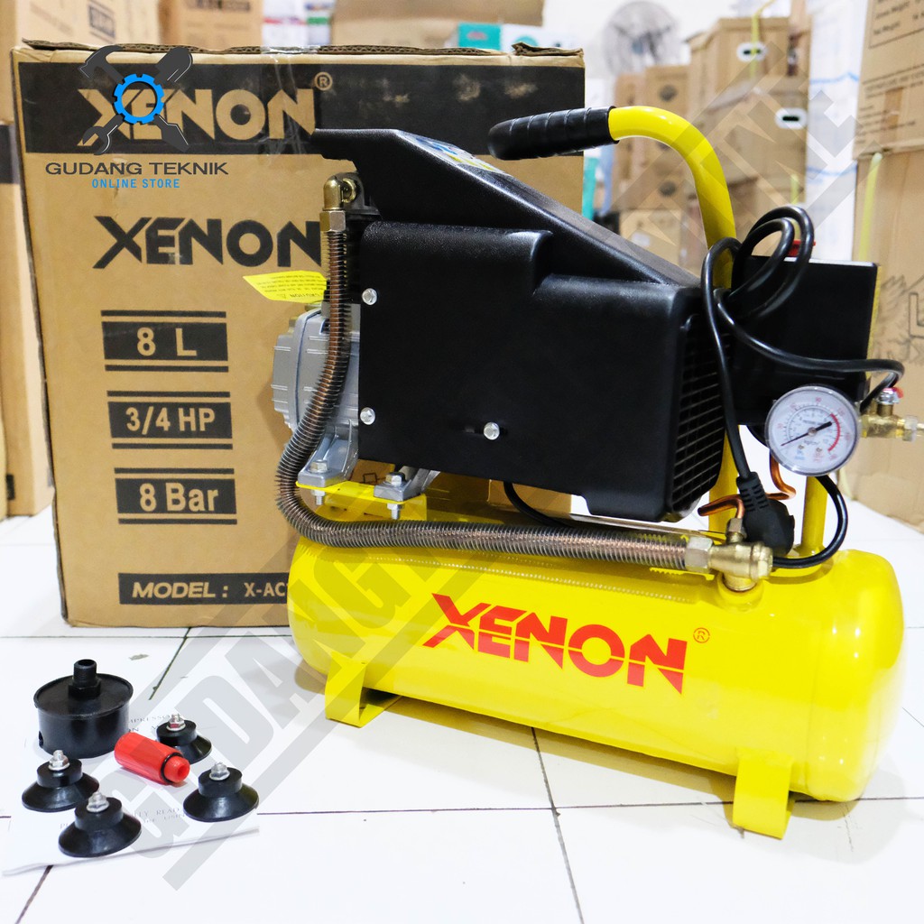 XENON X-AC1008B / Mesin Kompresor Compressor Xenon X-AC 1008B 3/4HP 8Liter