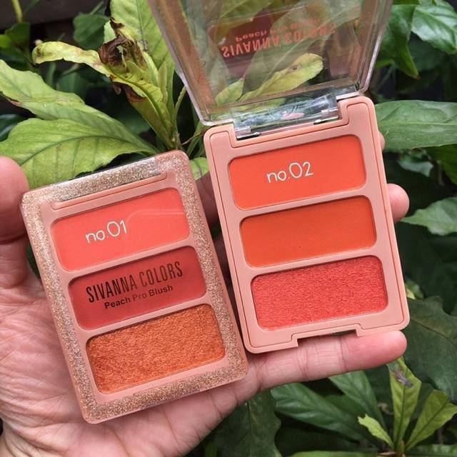 SIVANNA COLORS Peach Pro Blush In The Peach #HF6030 Thailand / Blushon Blush On / Pigmented