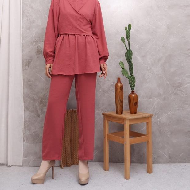 ➸ LAURA SETCEL CRINKLE POLOS LEMBUT ALL SIZE FIT XL BUSUI GROSIR ECER PGMTA ✦