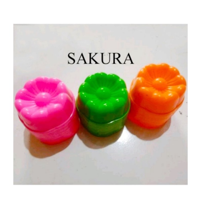 12 Pcs Citakan Agar Bunga Sakura/Cetakan Jeli/Citakan Pising/Citakan Kue Kukus