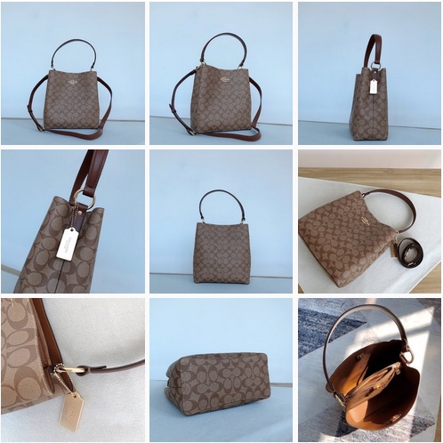 [Instant/Same Day]size:26cm  91122 91512 coach Multifunctional Town Bucket Bag Turnlock Shoulder Bag   stb