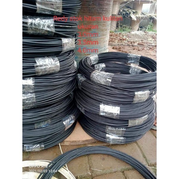 jeruji fiber hitam kulitan 2,7mm-3mm-3,5mm