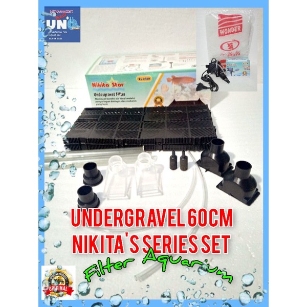 Undergravel 60cm Nikita Filter Aquarium Aquascape