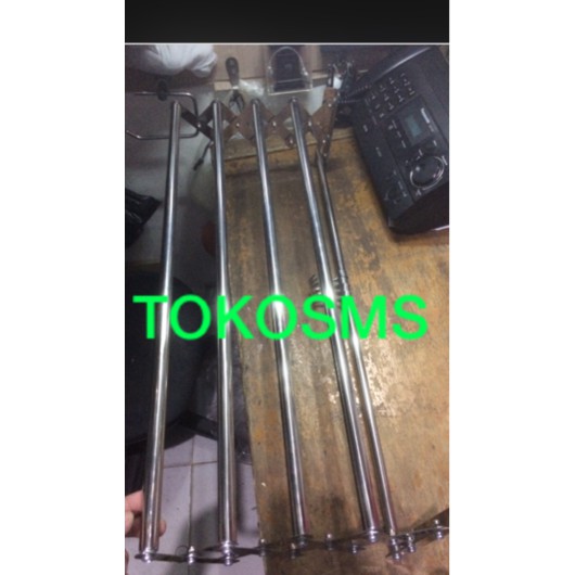 rak handuk tarik stainless steel towel bar tempat handuk lipat stainless