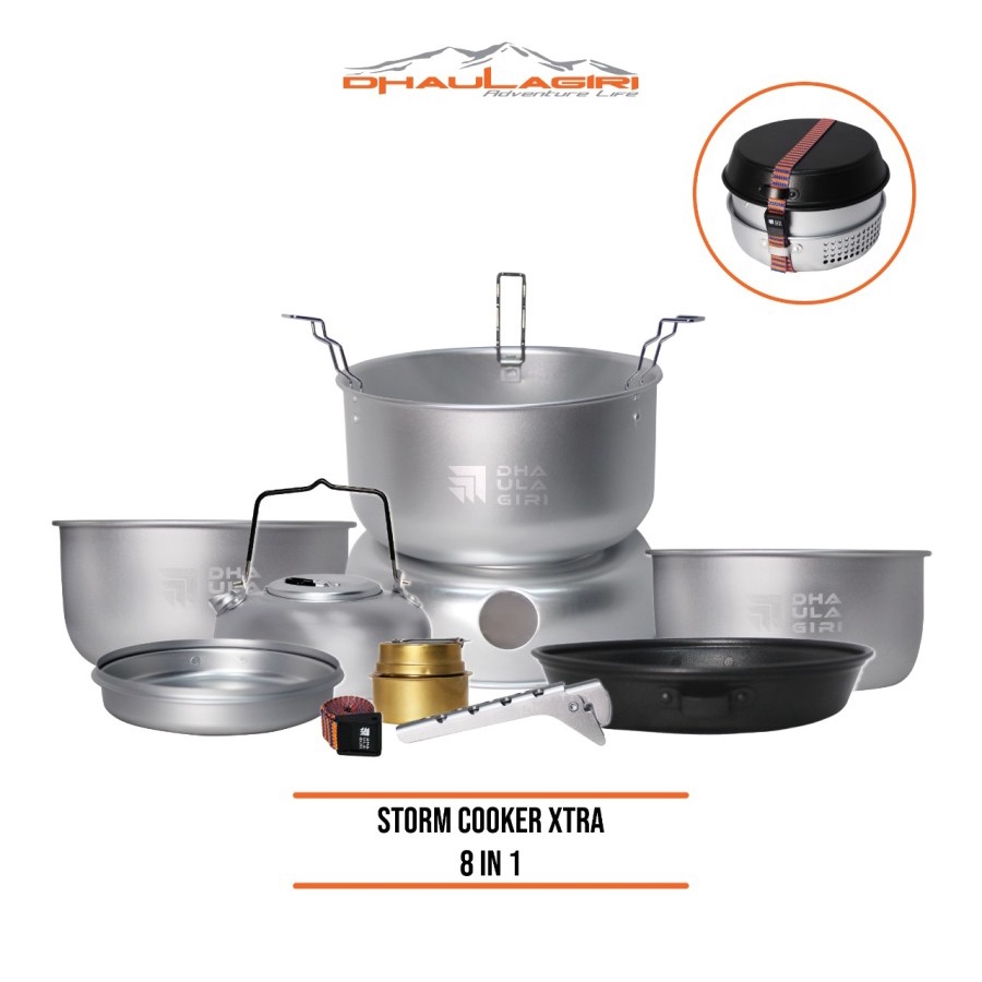 Storm Cooker Dhaulagiri Xtra 8in1 Cooking Set Alat Masak Nesting Camping Outdoor