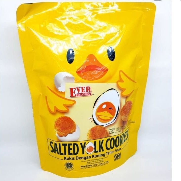 

Ever delicious salted egg yolk cookies / kukis dengan kuning telur asin netto 150gr