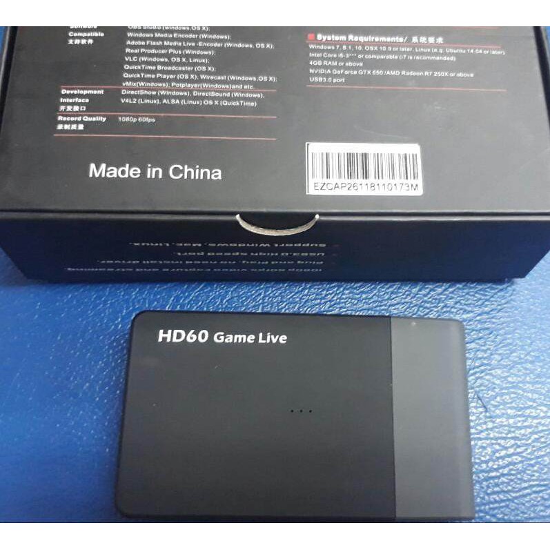 Ezcap 261m USB 3.0 HDMI HD Video Capture HD60 GAME LIVE 1080P