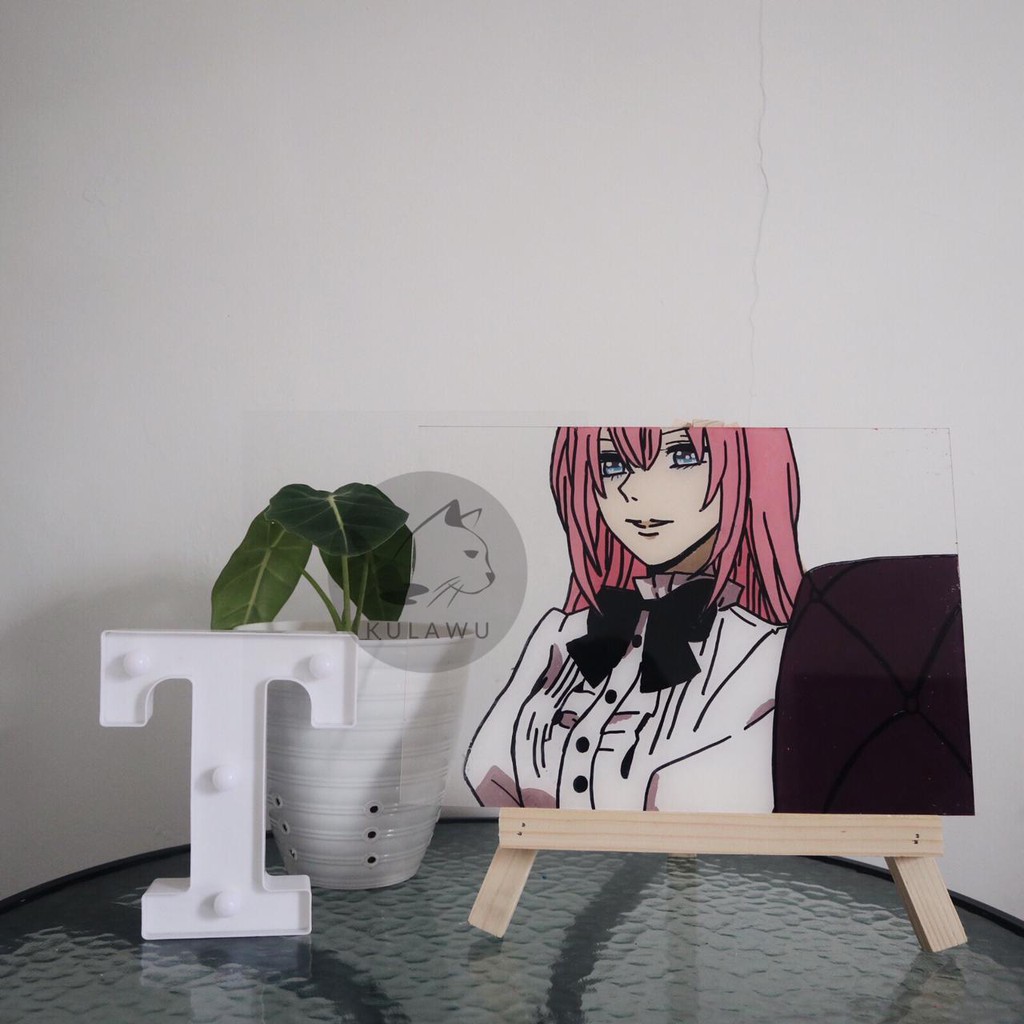 

ACRYLIC ANIME PAINTING CUSTOM/GLASS PAINTING/AKRILIK LUKIS CUSTOM A4 (21X30)