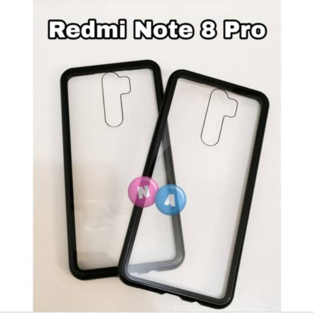 Case Magnetic Xiaomi Redminote 8 Pro Premium Case 2in1 Case Magnetik Redminote 8 Pro