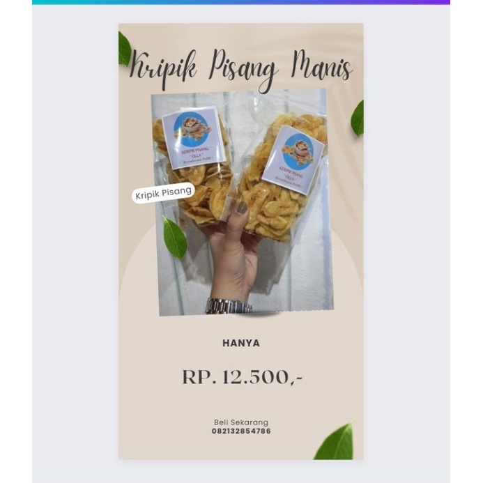 

Kripik Pisang Manis