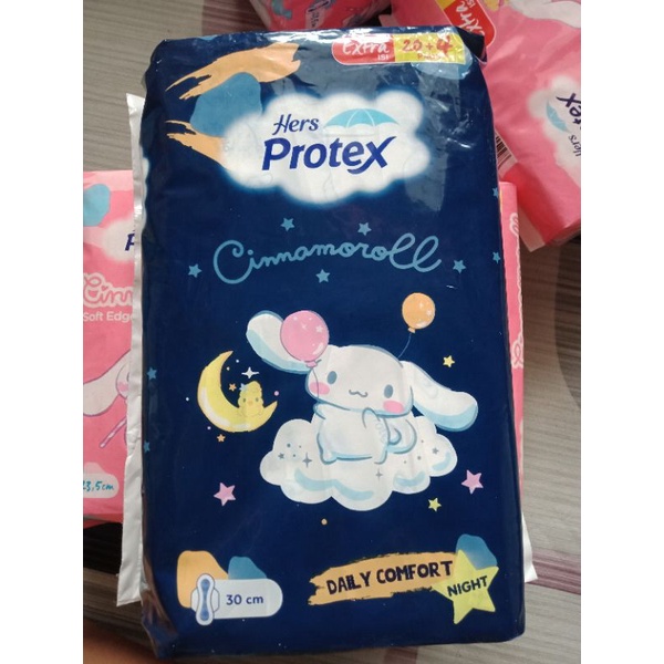 Hers protex cinnamoroll night 20+4 pads