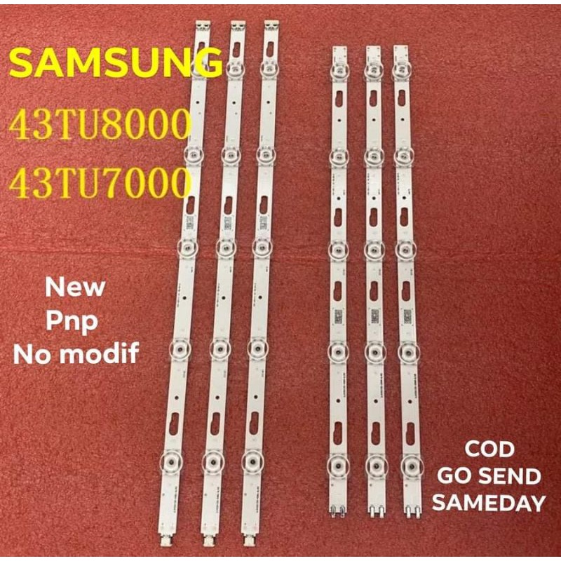 LAMPU LED BL BACKLIGHT TV SAMSUNG 43TU 43TU7000 43TU8000 UA43TU7000 UA43TU7000 UA43TU8000 UA43TU8200