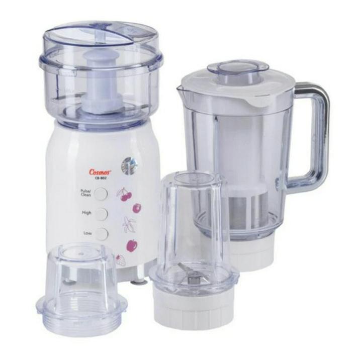 COSMOS CB-802 Blender Plastik 4 In 1 / CB802 (1.2 Liter) Multifungsi