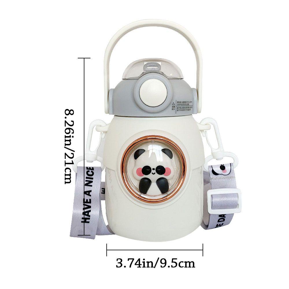 Solighter 700ml Vacuum Flasks Hadiah Mug Thermal Sedotan Stainless Steel