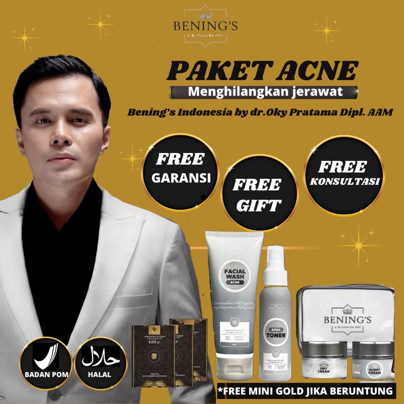 BENINGS SKINCARE DR OKY PRATAMA PAKET ACNE | BENING SKINCARE DR OKY PRATAMA | BENINGSKINCARE | BENIN